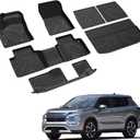 LASFIT Floor Mats for Mitsubishi Outlander 2020-2025 Gas
Not for PHEV or Sport, Custom Fit All Weather TPE Car Mats, Full Coverage Non-Slip Floor Liner, Easy to Wash, Black