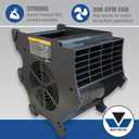 Mastercool 300 CFM Blower Fan (20300-A), Cools & Dries, 3-Speed, Impact-Resistant ABS, Adjustable Feet, 2 Grounded Receptacles, 8.5 ft. Cord
