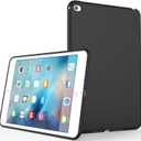 Case for iPad Mini 4, Slim Design Matte TPU Rubber Soft Skin Silicone Protective Case Cover for Apple iPad Mini 4 (2015 Edition) 7.9 Inch Tablet iPad Models: A1538/A1550,Black
