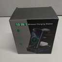 300W Charging Station for Multiple Devices Apple,10 in 1 Wireless Charger for iPhone,GaN III USB C 65W PD Fast Charging Stand Dock for MacBook,iWatch&Airpods (Wireless Charging Only for Apple)