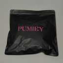 PUMIEY Women's Scoop Neck Short Sleeve T Shirt Slim Fit Sexy Tops Smoke Cloud Collection Small, Black