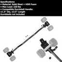 Dumbbell to Barbell Converter, Home Gym Weight Lifting Bar, 220LB Capacity