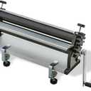 18-Inch Pizza Dough Roller Machine with Hand Crank - Pasta Maker, Dough Sheeter Features Non-Stick Rollers with Thickness Control - Solid Steel and Aluminum Construction