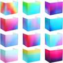 SATINIOR 12 Pcs Privacy Folders Desk Dividers Privacy Boards for Classroom Privacy, 12 Styles, Testing Dividers Bulk for Classroom, Panel Privacy Folders for School Teacher Student Study(Tie Dye)