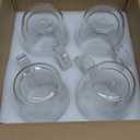 YUNCANG Double Wall Coffee Mugs, (4-Pcak) 16 Ounces-Clear Glass with Handle,lnsulated,Cappuccino,Tea,LatteCups,Beverage Glasses Heat Resistant