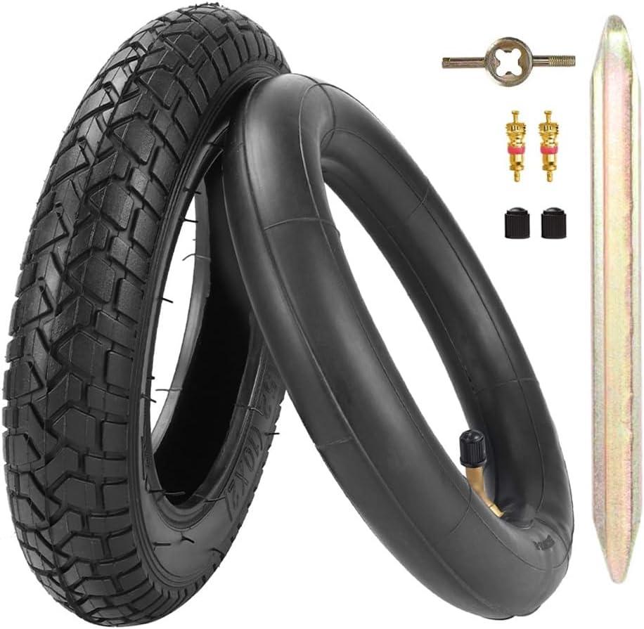 10x2 Scooter Tire 54-152 10" Tyre + 45 Inner Tube Inflatable Tire for Folding Electric Bicycle Smart Self Balancing 2-wheel Scooter Explosion-Proof Thicker Rubber