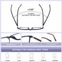 Reading Glasses for Men and Women, Spring Hinge Anti Blue Light Readers, Computer Eyeglasses