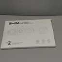 2Pack 3 in 1 Charging Station for Apple Multiple Devices Foldable Magnetic Fast Wireless Charger Dock, Travel Charging Pad for iPhone 17 16 15 14 13 12 Series Apple Watch Series & AirPods 4/3/2/Pro