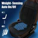 Cooling Seat Cover for Cars, Ventilated Car Seat Cover for Suction, 12V 3-Speed Cooling Seat Cushion with 2 Fans, Universal Fit for Car SUV Truck Home Office, Non-Slip Breathable Ice Silk & Leather