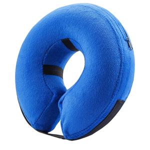 BENCMATE Inflatable Dog Cone Collar Alternative, Soft Dog Cone for Small Medium Large Dogs and Cats, Neck Recovery ECollar Donut Collar After Surgery (Large, Blue)