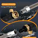 Upgraded Jet Nozzle for Garden Hose Power Washer Wand Hydro Jet High Pressure Washer Tools with 2 Different Nozzles and Hose Quick Connectors