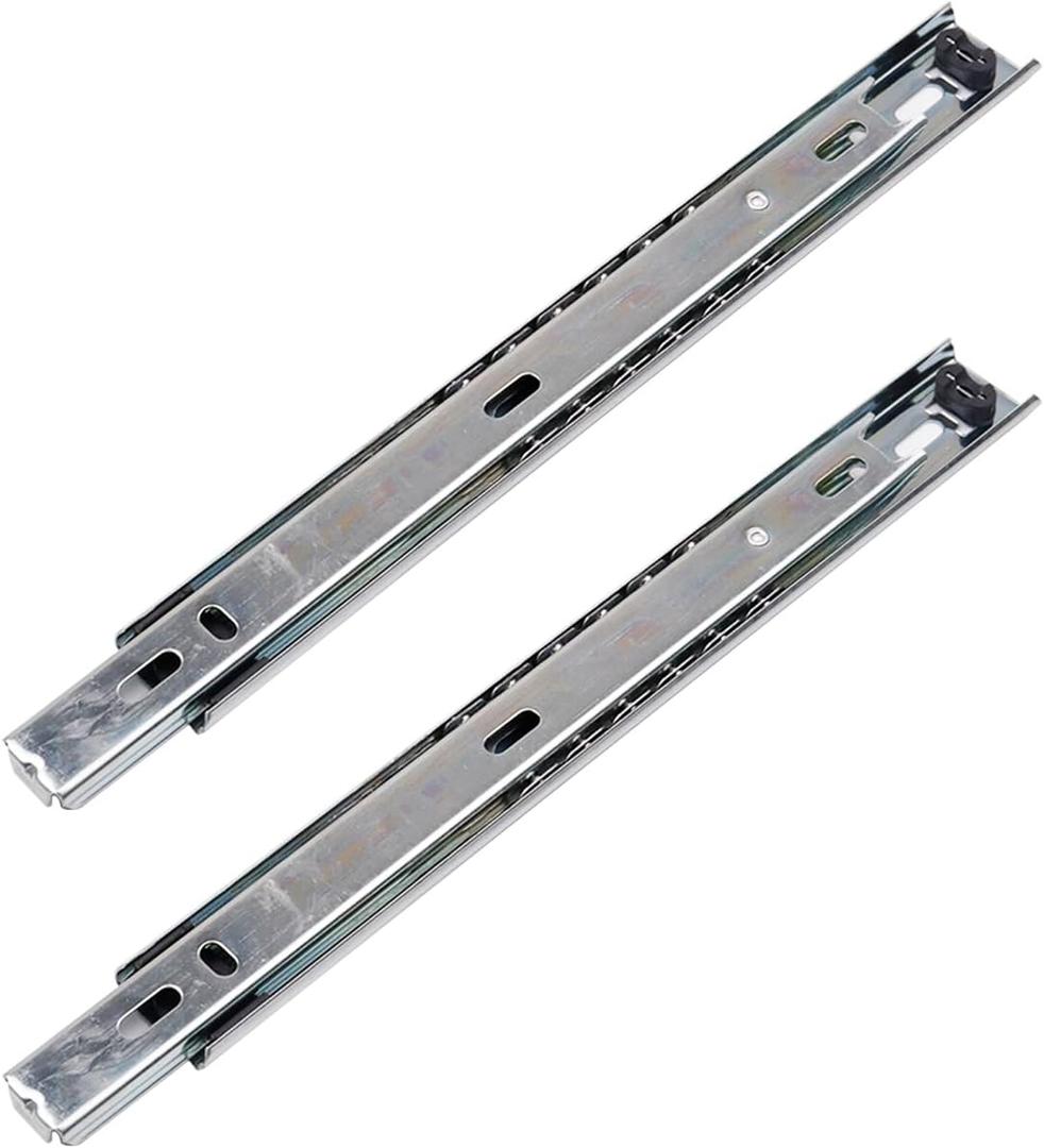 Coshar 2 Pairs 9 Inch Drawer Slide Glides Heavy Duty Ball Bearing Rails Runners Full Extension Drawer Track for Dresser, Cabinet, Kitchen(2 Pairs)