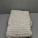 100% Cotton Waffle Weave Queen Bed Blanket | Soft, Breathable, and Lightweight Blanket for All-Seasons | Perfect for Layering | Brielle Collection (King, Ivory)