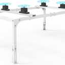 Mini Split Stand, Anti-vibration Adjustable Mini Split Ground Stand, AC Stand Heavy Duty w/ 400LBS Load Capacity, for 9,000-36,000 BTU Ductless Mini Split Air Conditioner Heat Pump