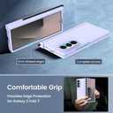 tharlet for Samsung Galaxy Z Fold 7 Case with Screen Protector Built-in S Pen Holder [Hinge Protection] Slim Fit Protective Phone Case for Galaxy Z Fold 7, Pink