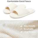 PXPUIQ Corduroy House Slippers for Women and Men - Soft Indoor Comfort Slides with Non-Slip Sole, Lightweight & Breathable
