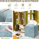 Seashells Decorative Leather Tissue Box Cover - Tissue Box Holder Gifts for Women Family and Friends Funny Unique Home Decor Decorative for Kids Room Kitchen Bathroom Office - A04