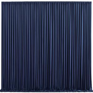 10ft x 10ft Navy Blue Backdrop Curtain for Parties Wedding Wrinkle Free Backdrop Drapes Panels for Baby Shower Gender Reveal Birthday Photo Photography Polyester Fabric Background Decoration