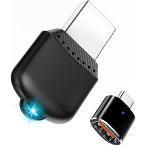 Wireless CarPlay and Android Auto Adapter, Mini USB A and Type-C Design for Cars Built in Wired CarPlay and Android Auto, Plug Play Stable Connection for iPhone 6+ iOS 10+ Android11+