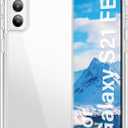 Vakoo Case for Samsung Galaxy S21 FE 5G | Clear Anti-Yellowing, Hard Back, Military-Grade Drop Protection, Supports Wireless Charging - Transparent
