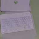 Harvopu Keyboard Case Compatible with iPad Air 11-inch/Air 5th 4th Generation Case with Keyboard-Backlit Detachable, Folio Keyboard Cover with Pencil Holder for Air 11" M4/M3/M2, Air 5/Air 4 (Purple)