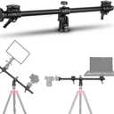 NEEWER 30"/76cm Horizontal Tripod Center Axis with 3/8" Screw, Aluminum Alloy 360 Rotatable 180Vertical Adjustable Tripod Extension Boom Arm for Macro Overhead Photography (Load up to 22lb)