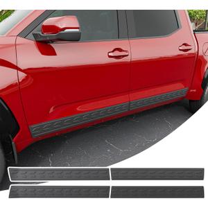 Door Molding Trim Compatible with 2022-2026 Toyota Tundra Rocker Panel TPE Body Side Molding Trim Replacement for 2022-2026 Toyota Tundra Accessories