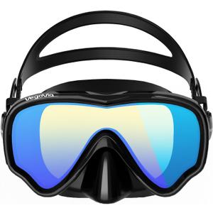 VegoVia Adult Swim Goggles with Nose Cover, 180° Clear Wide View No Leak Diving Mask Pool Goggles for Women Men Adult Youth