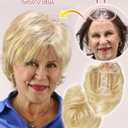 Short Pixie Cut Hair Topper Pieces for Women with Thinning Hair, Soft, Lightweight, and Easy to Apply for a Chic Look, Perfect for Daily Use & Styling
