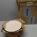 Lodge 7.5 Quart Enameled Cast Iron Dutch Oven with Lid  Dual Handles  Oven Safe up to 500 F or on Stovetop - Use to Marinate, Cook, Bake, Refrigerate and Serve  Apricot