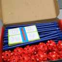 OleFun Fort Building Kit for Kids 4,5,6,7,8+Year Old Boys & Girls, 140 pcs, Creative STEM Building Toys for DIY Castles, Tunnels, Play Tent, Ideal Gift for Aged 5-8