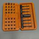 ORIA Screwdriver Kit, 42 in 1 Ratchet Screwdriver Set, Magnetic Precision Repair Tool Kit with DIY Rotatable Handle, 40 PCS Bits for Home Appliances, Bicycle Repair (Orange)