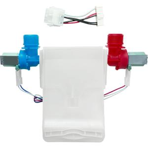 Upgrade W11101906 W11210463 Washer Water Inlet Valve Compatible with Whirlpool Amana Crosley Maytag, Replaces W10701461 W10883458 W10869803 W11038696 AP6329219