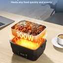 Heated Lunch Box for Men, Electric Lunch Box for Adults, 6.3 Cup Portable Food Warmer, 24000mAh Rechargeable Self Heating Food Heater for Truck Driver Traveler Office Worker