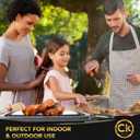 New Extra LARGE Collapsible BBQ Prep Tub with LOCKING LID & Meat Resting Bag - BPA Free Cutting Board with Lid, Leak Free, Strong Drain Hole for Meal Prep, Marinating, Grilling & Food Storage (Black)
