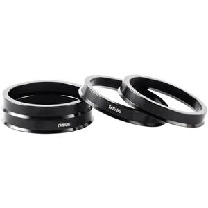 YANANGPARTS 78.1 to108 Black Hub Centric Rings (Pack of 2) Aluminium Alloy Wheel Center Rings Hubrings 108 to 78.1 ID=78.1mm OD=108mm