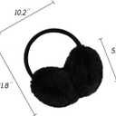 POXIMI Women Winter Earmuffs Girl Ski Adjustable Ear Covers for Kid Cute Bow Ear Warmer Outdoor Earmuff Fleece Lining (Pink)