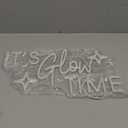 It's Glow Time Neon Sign Party Decorations, Pink White Letter, Neon Light Star LED Sign for Wall, Celebrate Party Neon Signs for Bedroom, Thanksgiving, Christmas, New Year, Bar Decor, Girl Gifts