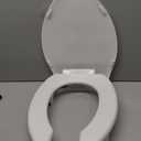 Bemis Steadfast 3" Raised Toilet Seat with Open-Front, Hinges that Never Loosen, Elongated