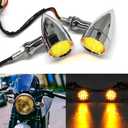 DREAMIZER LED Turn Signals Front Rear 15 LED Motorcycle Lights Super Bright Bulbs Compatible With Harley Honda Yamaha Suzuki and More