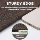 EARTHALL Washable Runner Rug 2x6 Ft Non Slip Runners for Hallways Cotton Rubber Backed Kitchen Runner Braided Indoor Floor Carpet Runners for Entryway, Hallway, Kitchen, Bedroom, Brown/Coffee