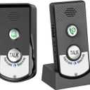 2 Way Wireless Doorbell Intercom Indoor Outdoor, 3280ft Long Range Door Intercoms System for Home with Waterproof Cover Rechargeable Battery 38 Ringtones 3 Adjustable Volume