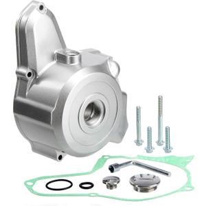 6 Coils Stator Cover, Left Side Stator Cover for Elec Start Engines suit for 70cc 90cc 110cc 125cc GoKart ATV Dirt Bikes, Electric Start Engine Stator Cover (Silver)