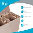 BirdRock Home Double Laundry Hamper with Lid and Removable Liners | Linen | Easily Transport Laundry | Foldable Hamper | Cut Out Handles