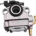 753-08323 Carburetor with AC04122 Fuel Line Kit compatible with Troy-Bilt TB6044XP 41ADL6PC766 TB6044XP 41BDZ6PC866 TB6044XP 41CDZ6PC766 TB685EC 41ADZ68C766 TB685-EC Trimmer Carb