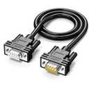 DB9 Male to Female Extension Cable 6FT, Double Shielded RS232/RS485 Serial Cable, D-Sub 9 Pin for Industrial Control, POS, CNC & Server