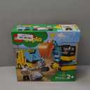 LEGO DUPLO Town Truck & Tracked Excavator Construction Vehicle 10931 Toy for Toddlers 2-4 Years Old Girls & Boys, Fine Motor Skills Development and Learning Toy