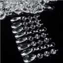 Chandelier Crystal Prisms Pendants 30pcs Acrylic Crystal Octagonal Beads String Garland Chandelier Hanging Home Party Chandelier Crystal Prisms Pendants