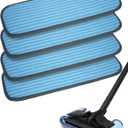 Steam Mop Replacement Pads Compatible with Wagner 915e Steam Cleaner for Home, Steam Cleaner Pads Compatilbe with TVD/STEAMBOT and Other Steamer Mop, Double-Sided Use Steam Pads (4 Pack) Blue