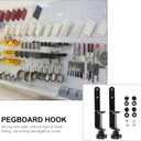 ULTECHNOVO Pegboard Bracket Clip Pegboard Hook Mounting Clamp for Desktop Fixing Includes Screws and Screw Caps 2 Pack 6.69 X 2.04 X 1.37 in